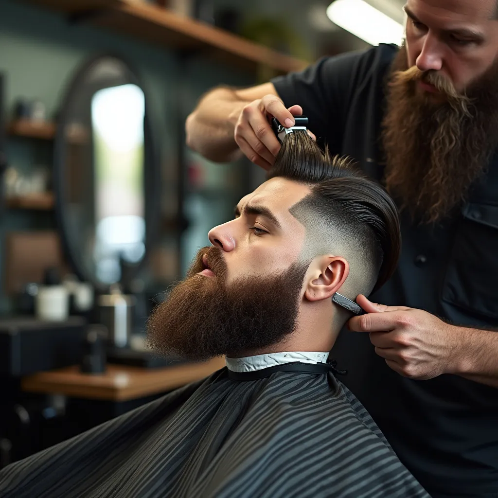 Ambiente interior barbería